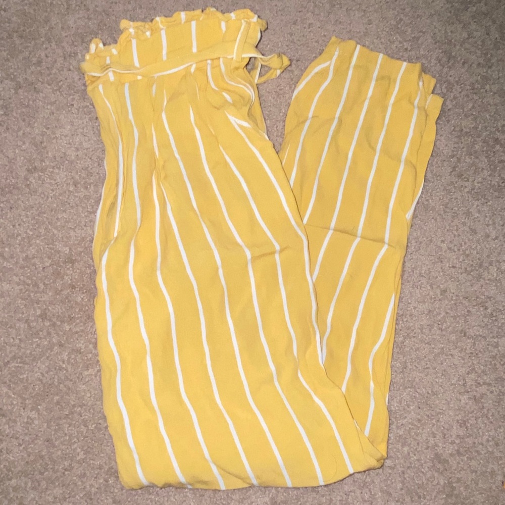 Yellow palazzo pants